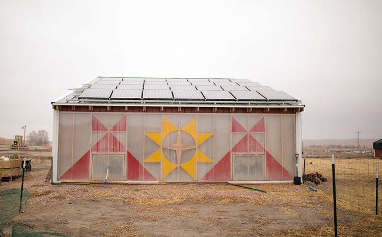 Solar panel building