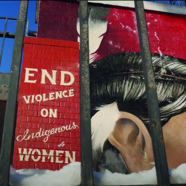 End Violence on Indigenous Women street art