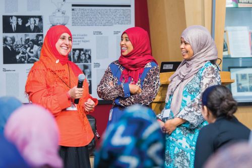 Participants at RISE’s Muslim Women’s Empowerment conference in Minneapolis